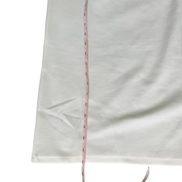 Zara Twill Wrap Dress M Oyster White Sleeveless V‑Neck Buckle Ruched NWT - Picture 13 of 13